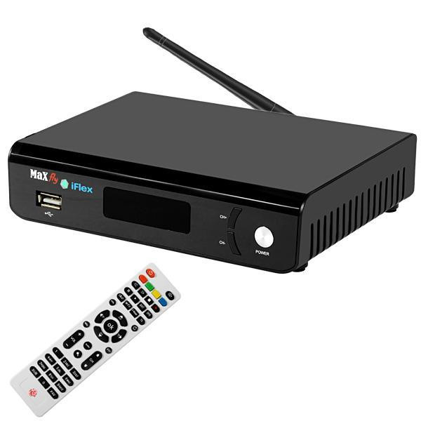 Receptor FTA Max Fly iFlex Full HD com Wi-Fi HDMI USB 