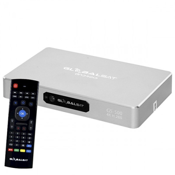 Receptot FTA GlobalSat GS-500 Plus 4K/Android/WiFi/Bluetooth